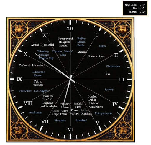 12-hour world clock screenshot 5