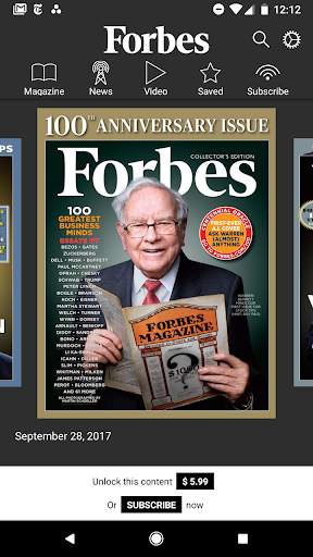Forbes Magazine screenshot 1