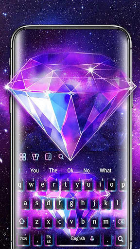 Neon Diamond Keyboard screenshot 1