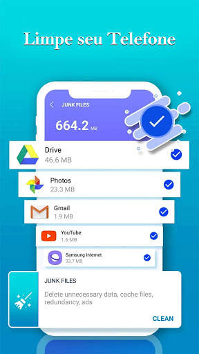 Telefone Limpo - Otimizador, Limpador de memória screenshot 1