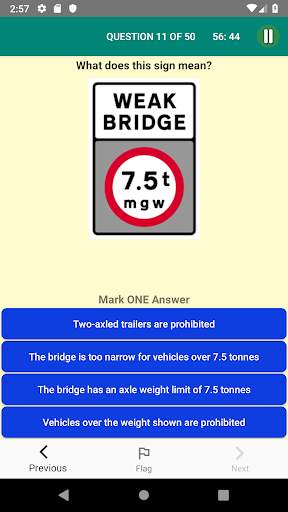 PCV / Coach / BUS Theory Test screenshot 1