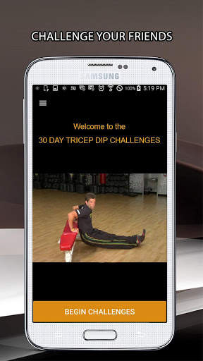 30 Day Tricep Dips Challenge screenshot 1