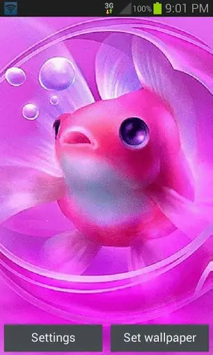 Cute Fish Live Wallpaper screenshot 1