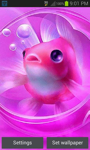 Cute Fish Live Wallpaper screenshot 1
