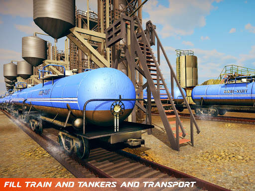 Oil Tanker Transporter Game: Pro Oil Train Driving screenshot 13