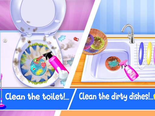 Clean Up - Cleaning Girls Games स्क्रीनशॉट 1
