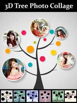 3D Tree Photo Collage Maker screenshot 1