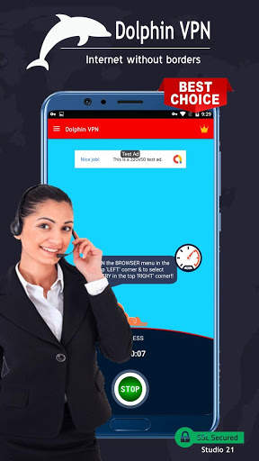Dolphin VPN - Faster & Safer Internet, Free VPN screenshot 2