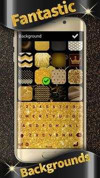 Gold Glitter Keyboard screenshot 1
