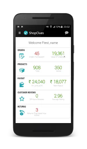 Shopclues Seller 1 تصوير الشاشة