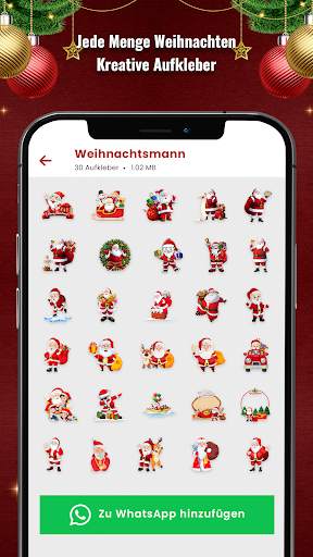Weihnachtsaufkleber WASticker screenshot 3
