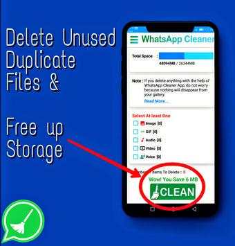 WhatsApp Cleaner Lite screenshot 1