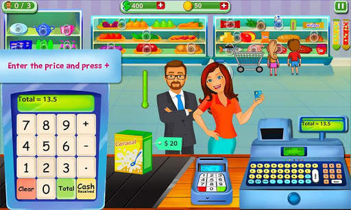Supermarket Cash Register Sim: Girls Cashier Games screenshot 6