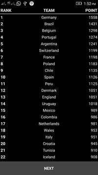 FIFA Live Ranking screenshot 1