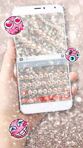 Beautiful Pearl Keyboard Theme screenshot 1