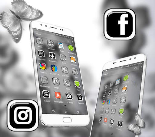 White Butterfly Launcher screenshot 2