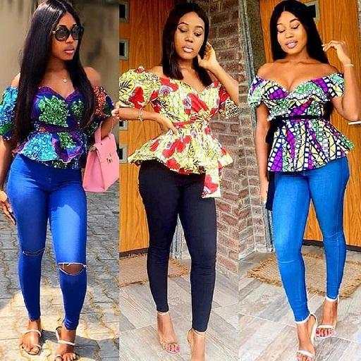 Jeans & Ankara Blouse Styles 1 تصوير الشاشة