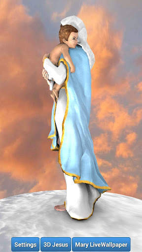 3D Mother Mary Live Wallpaper screenshot 6