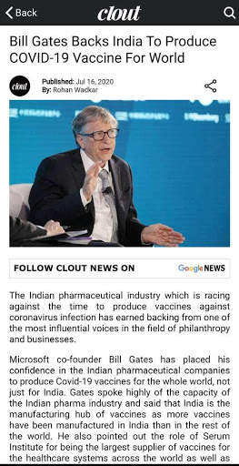 Clout News screenshot 2