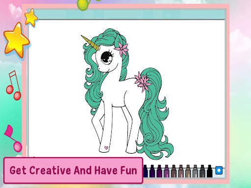 Unicorn Coloring Games Puzzle screenshot 11