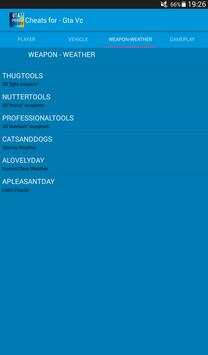 Cheats for Gta Vice City Plus screenshot 11