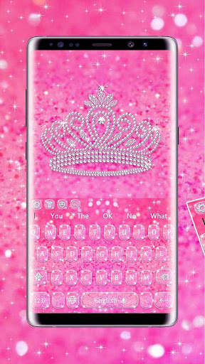 Pink Diamond Crown Keyboard screenshot 1