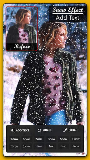 Snow photo editor screenshot 4