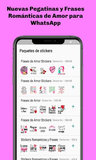 Stickers Románticos y Frases de Amor para WhatsApp screenshot 1