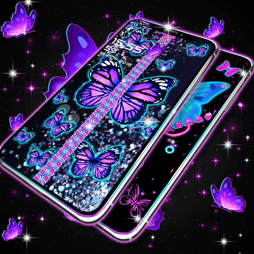Neon butterflies zip locker screenshot 2
