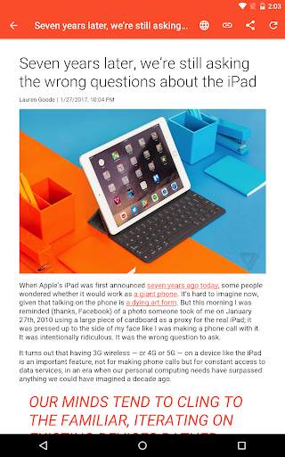 Tech News from The Verge 8 تصوير الشاشة