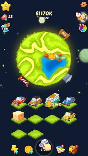 Merge Car: World Tycoon screenshot 1