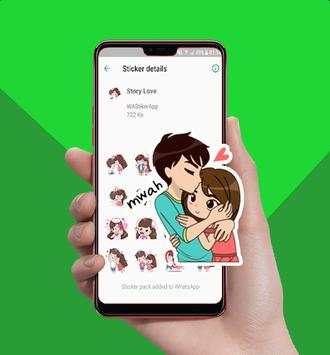 Romantic Couple Love Story WA Stickers Pack screenshot 4