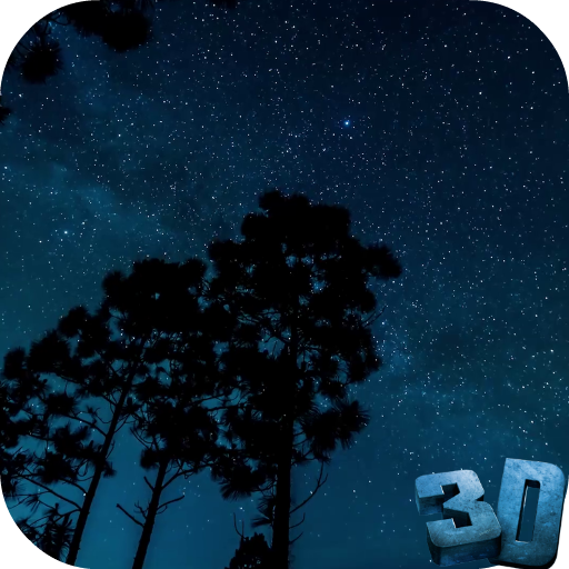 Ночное небо живые обои 3D иконка
