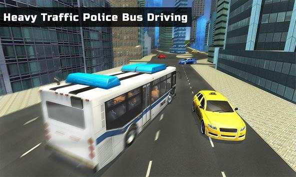 Police Bus Transporter 3D Prisoner Jail Transport screenshot 7