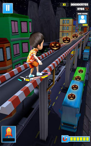 Night Princess Runner Subway Bus: Endless Running screenshot 1