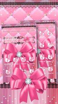 Pink Bow Black Lace Theme screenshot 3