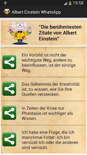 Albert Einstein WhatsApp screenshot 1