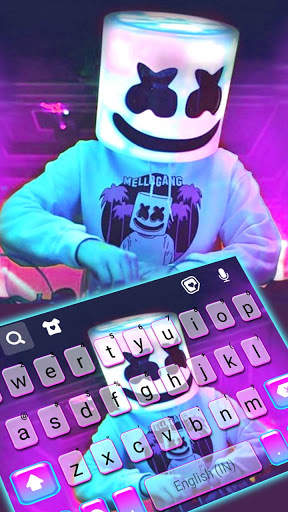 Cool Purple DJ Keyboard Background screenshot 1