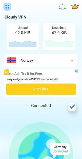 Cloudy VPN - Free VPN Proxy Server screenshot 3