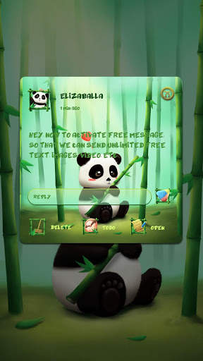 GO SMS PRO PANDA THEME screenshot 4