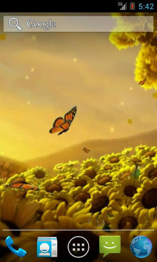 Video Wallpapers: Sunflowers HD screenshot 1