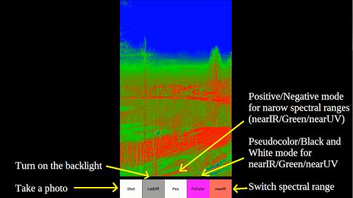 SpectraCam — See invisible. Near IR & UV camera. screenshot 8