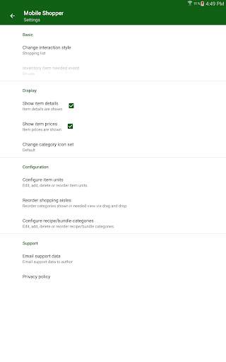 Mobile Shopper - Shopping List, Free, Fast, Small screenshot 13