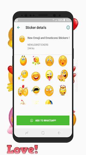 New Emoji and Emoticons Stickers - WAStickerapps screenshot 5