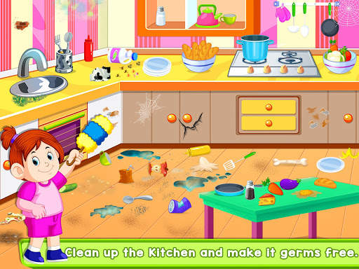 Kids Cleaning Games - My House Cleanup screenshot 1
