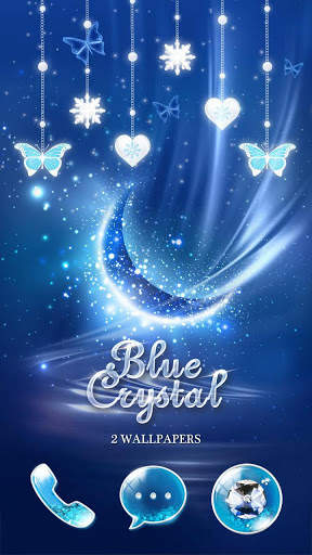 Blue Crystal Go Launcher Theme screenshot 1