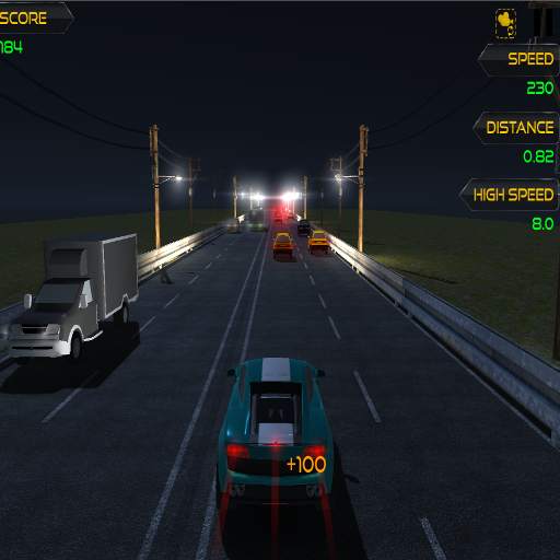 Racing in car with traffic racer screenshot 1