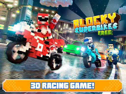 Blocky Superbikes Race Game screenshot 17