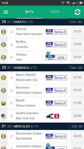 Calcio in TV e Livescore screenshot 5