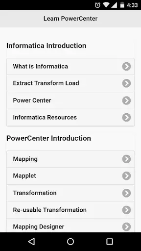 Informatica Tutorial screenshot 2